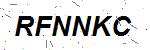 CAPTCHA verification image containing distorted text characters