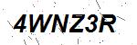CAPTCHA verification image containing distorted text characters