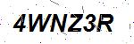 CAPTCHA verification image containing distorted text characters