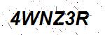 CAPTCHA verification image containing distorted text characters