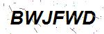 CAPTCHA verification image containing distorted text characters