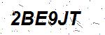 CAPTCHA verification image containing distorted text characters
