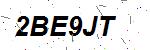 CAPTCHA verification image containing distorted text characters