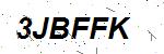 CAPTCHA verification image containing distorted text characters