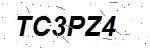 CAPTCHA verification image containing distorted text characters