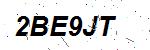 CAPTCHA verification image containing distorted text characters