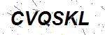 CAPTCHA verification image containing distorted text characters