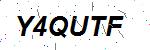CAPTCHA verification image containing distorted text characters