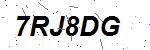 CAPTCHA verification image containing distorted text characters