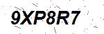 CAPTCHA verification image containing distorted text characters