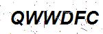 CAPTCHA verification image containing distorted text characters