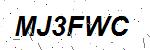 CAPTCHA verification image containing distorted text characters