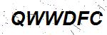CAPTCHA verification image containing distorted text characters