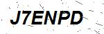CAPTCHA verification image containing distorted text characters