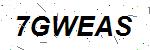 CAPTCHA verification image containing distorted text characters