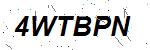 CAPTCHA verification image containing distorted text characters