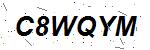 CAPTCHA verification image containing distorted text characters