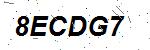 CAPTCHA verification image containing distorted text characters