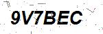 CAPTCHA verification image containing distorted text characters