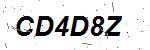 CAPTCHA verification image containing distorted text characters