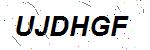 CAPTCHA verification image containing distorted text characters