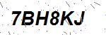 CAPTCHA verification image containing distorted text characters