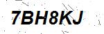 CAPTCHA verification image containing distorted text characters