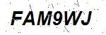 CAPTCHA verification image containing distorted text characters