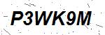 CAPTCHA verification image containing distorted text characters