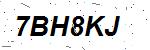 CAPTCHA verification image containing distorted text characters