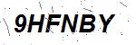 CAPTCHA verification image containing distorted text characters