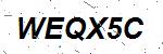 CAPTCHA verification image containing distorted text characters