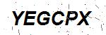 CAPTCHA verification image containing distorted text characters
