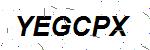 CAPTCHA verification image containing distorted text characters