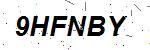 CAPTCHA verification image containing distorted text characters