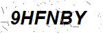 CAPTCHA verification image containing distorted text characters