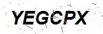 CAPTCHA verification image containing distorted text characters