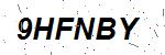 CAPTCHA verification image containing distorted text characters