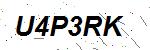 CAPTCHA verification image containing distorted text characters