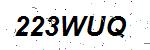 CAPTCHA verification image containing distorted text characters