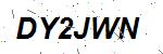 CAPTCHA verification image containing distorted text characters