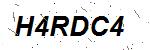 CAPTCHA verification image containing distorted text characters