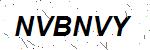 CAPTCHA verification image containing distorted text characters