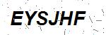 CAPTCHA verification image containing distorted text characters