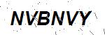 CAPTCHA verification image containing distorted text characters
