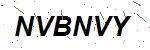 CAPTCHA verification image containing distorted text characters