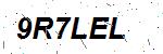 CAPTCHA verification image containing distorted text characters