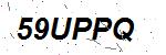 CAPTCHA verification image containing distorted text characters