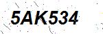 CAPTCHA verification image containing distorted text characters