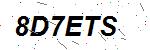 CAPTCHA verification image containing distorted text characters